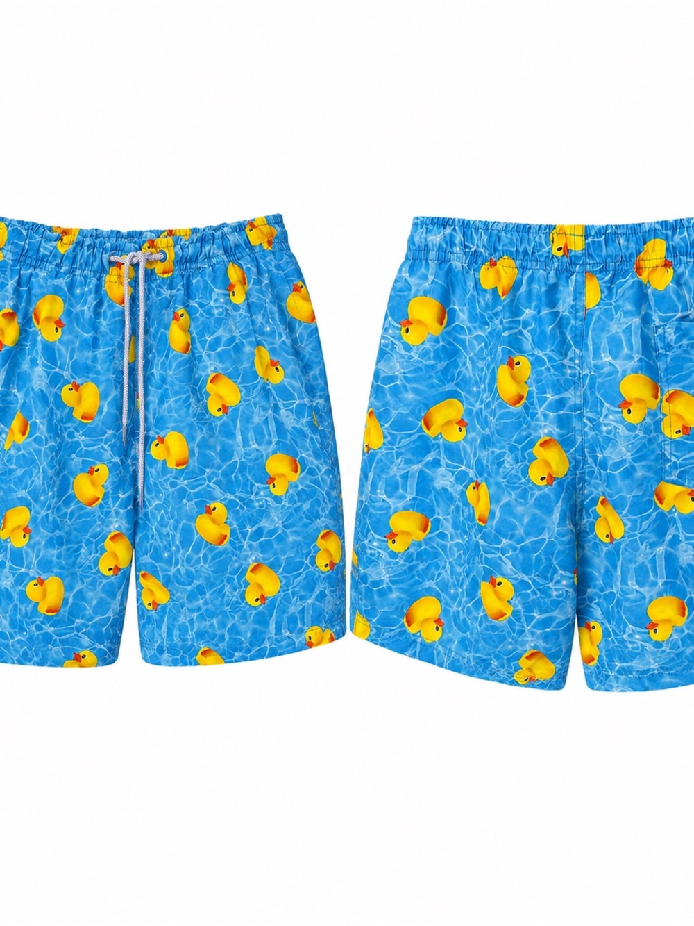Primark Men’s Rubber Duck Swim Trunks Blue Size Medium